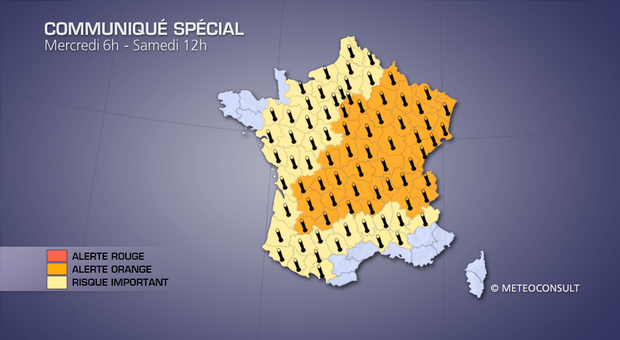 Communiqué spécial - Alerte Orange - Canicule et vague de chaleur en France France_departements_lcm_169_1020_g