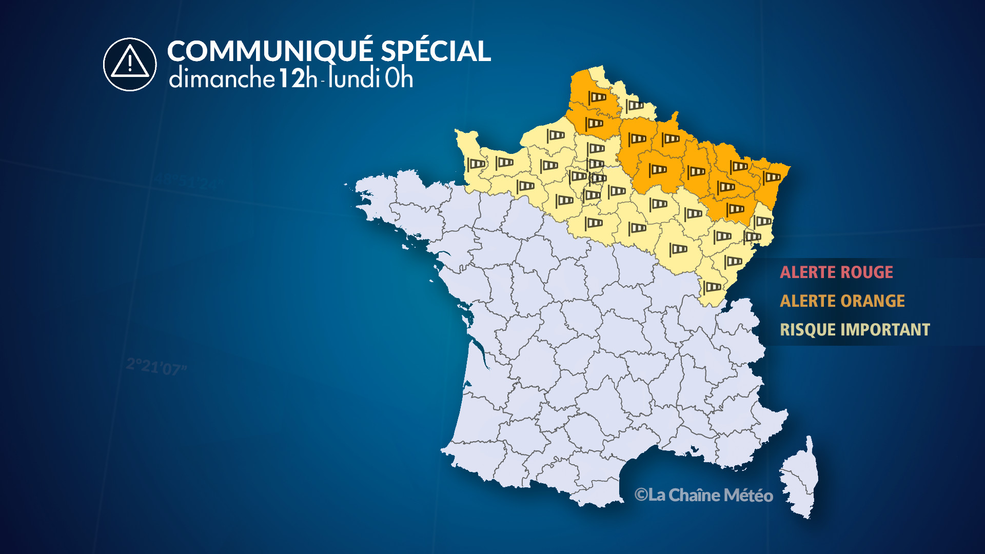 Bref mais fort coup de vent au nord dimanche