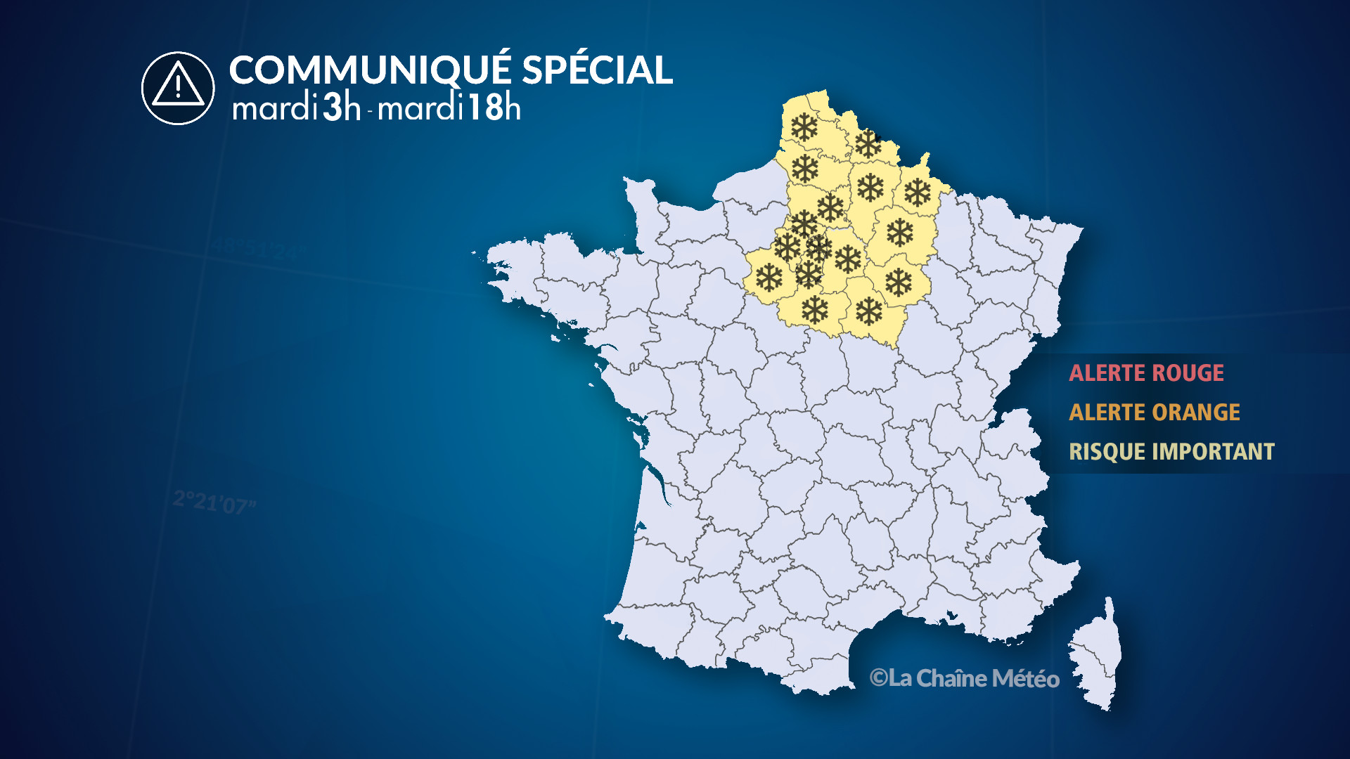 Alerte neige ce mardi